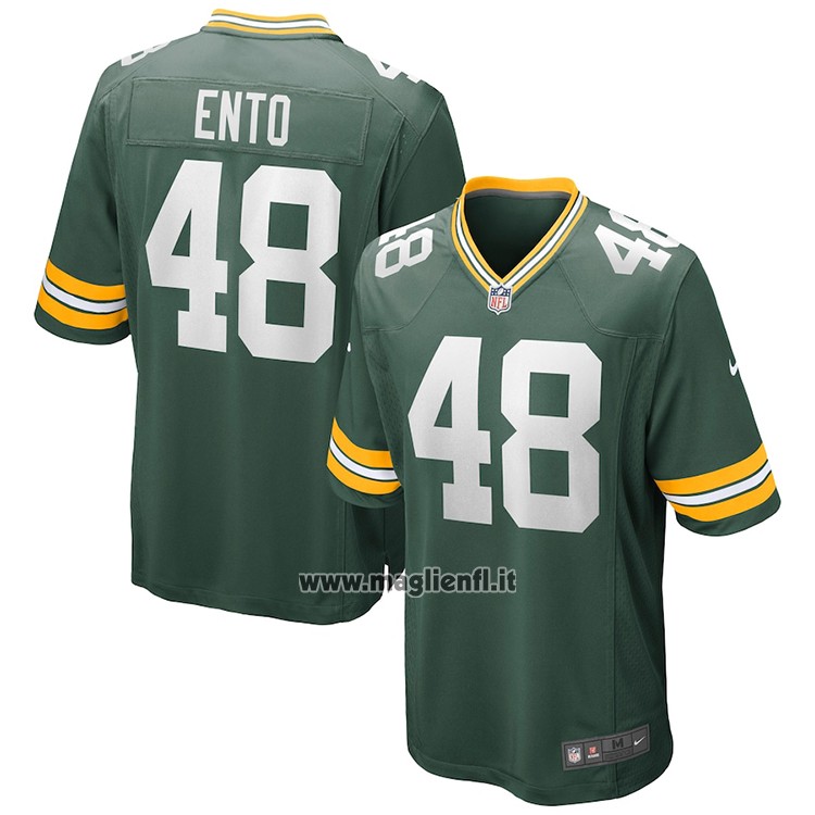 Maglia NFL Game Green Bay Packers Kabion Ento Verde